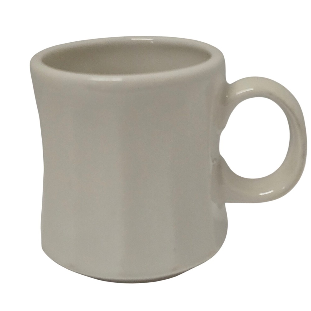 Vintage Homer Laughlin China Co Tower White Diner Coffee Mug Faceted Replacement